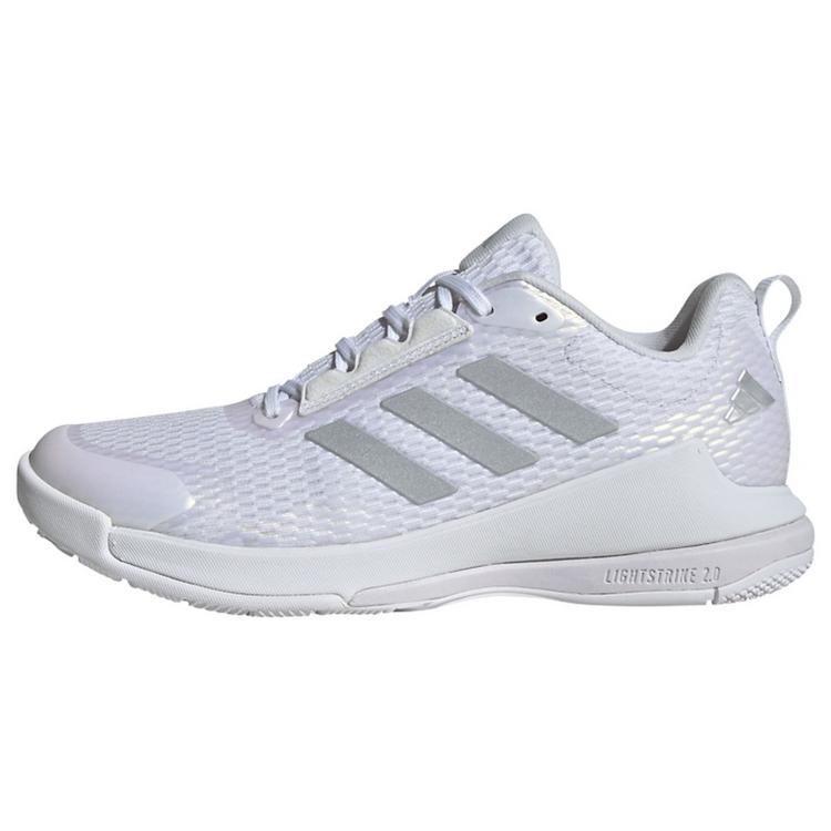 adidas adidas Novaflight 2 Indoor Schuh Hallenschuhe Damen - Cloud White / Silver Metallic / Cloud White - 0 | SportScheck