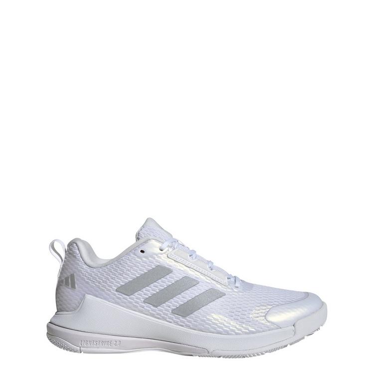 adidas adidas Novaflight 2 Indoor Schuh Hallenschuhe Damen - Cloud White / Silver Metallic / Cloud White - 0 | SportScheck