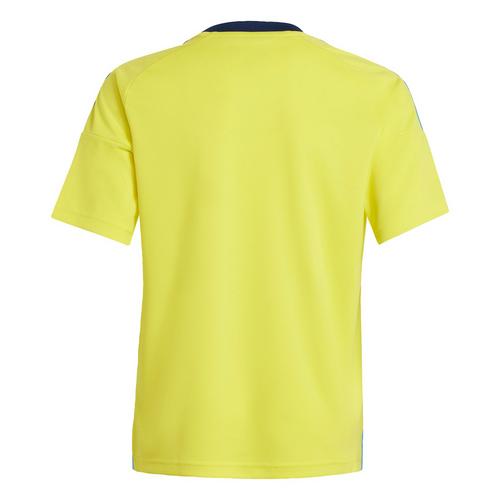 Rückansicht von adidas Schweden 24 Kids Fan-Heimtrikot Fußballtrikot Kinder Bright Yellow