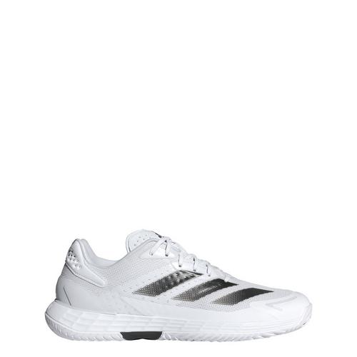 Rückansicht von adidas Defiant Speed 2 Tennisschuh Hallenschuhe Cloud White / Core Black / Grey One