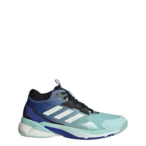 Rückansicht von adidas Crazyflight 5 Mid Indoor Schuh Fitnessschuhe Herren Semi Flash Aqua / Zero Metalic / Lucid Blue