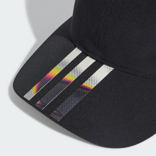Rückansicht von adidas Pride Kappe Cap Black / White / Multicolor