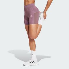Rückansicht von adidas Adizero kurze Leggings Funktionsshorts Damen Shadow Fig