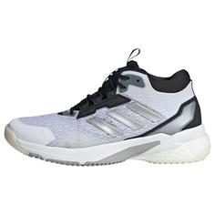 adidas Crazyflight 5 Mid Indoor Schuh Sneaker Damen Cloud White / Silver Metallic / Core Black