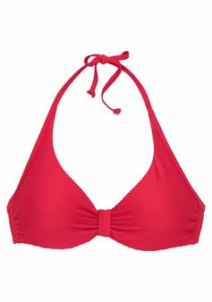 sunseeker Bügel-Bikini-Top Bikini Oberteil Damen blau