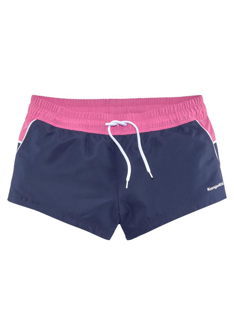 KangaROOS KangaROOS Badeshorts Badehose Damen - marine-hellrot - 0 | SportScheck
