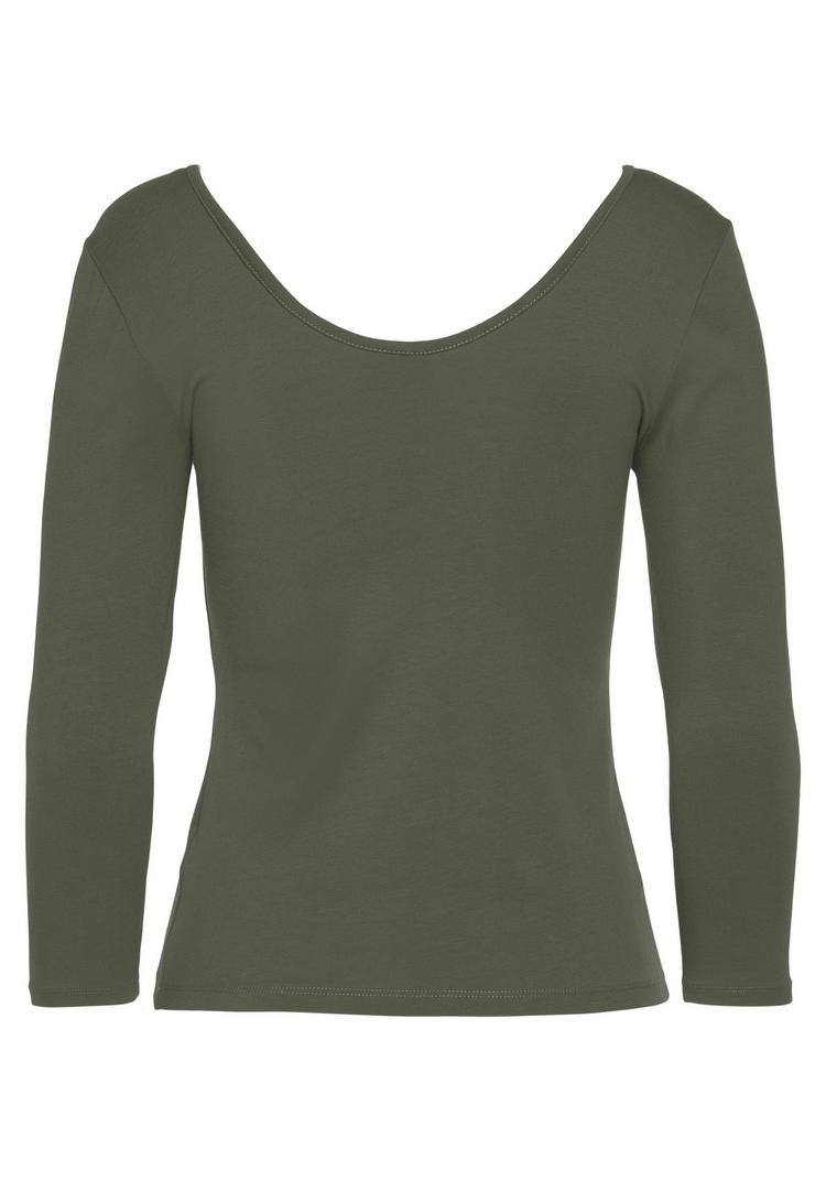 Lascana Lascana Langarmshirt Langarmshirt Damen - schwarz - 1 | SportScheck