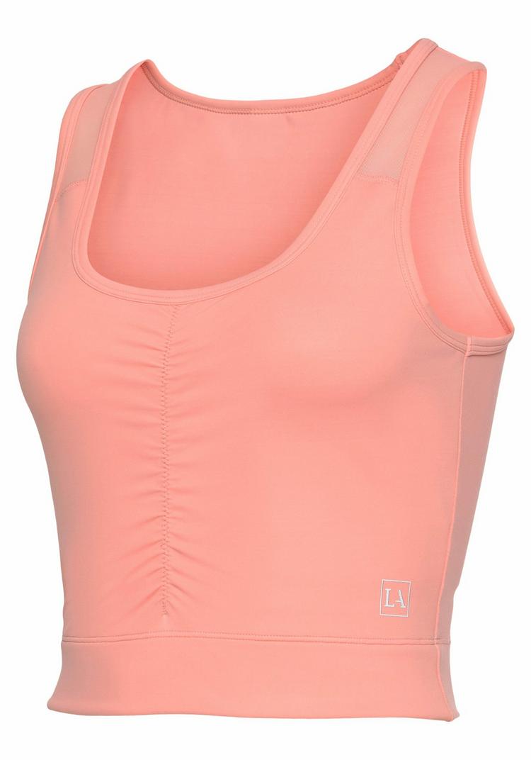 LASCANA Active LASCANA Active Crop-Top Croptop Damen - blau-grau - 8 | SportScheck
