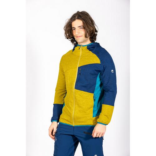 Rückansicht von Maul Sport Fleecejacke Herren Gelb7014