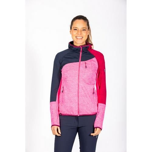 Rückansicht von Maul Sport Fleecejacke Damen Pink471