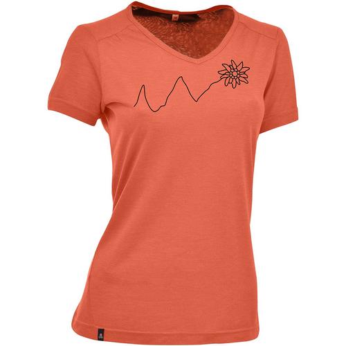 Rückansicht von Maul Sport T-Shirt Damen Orange501