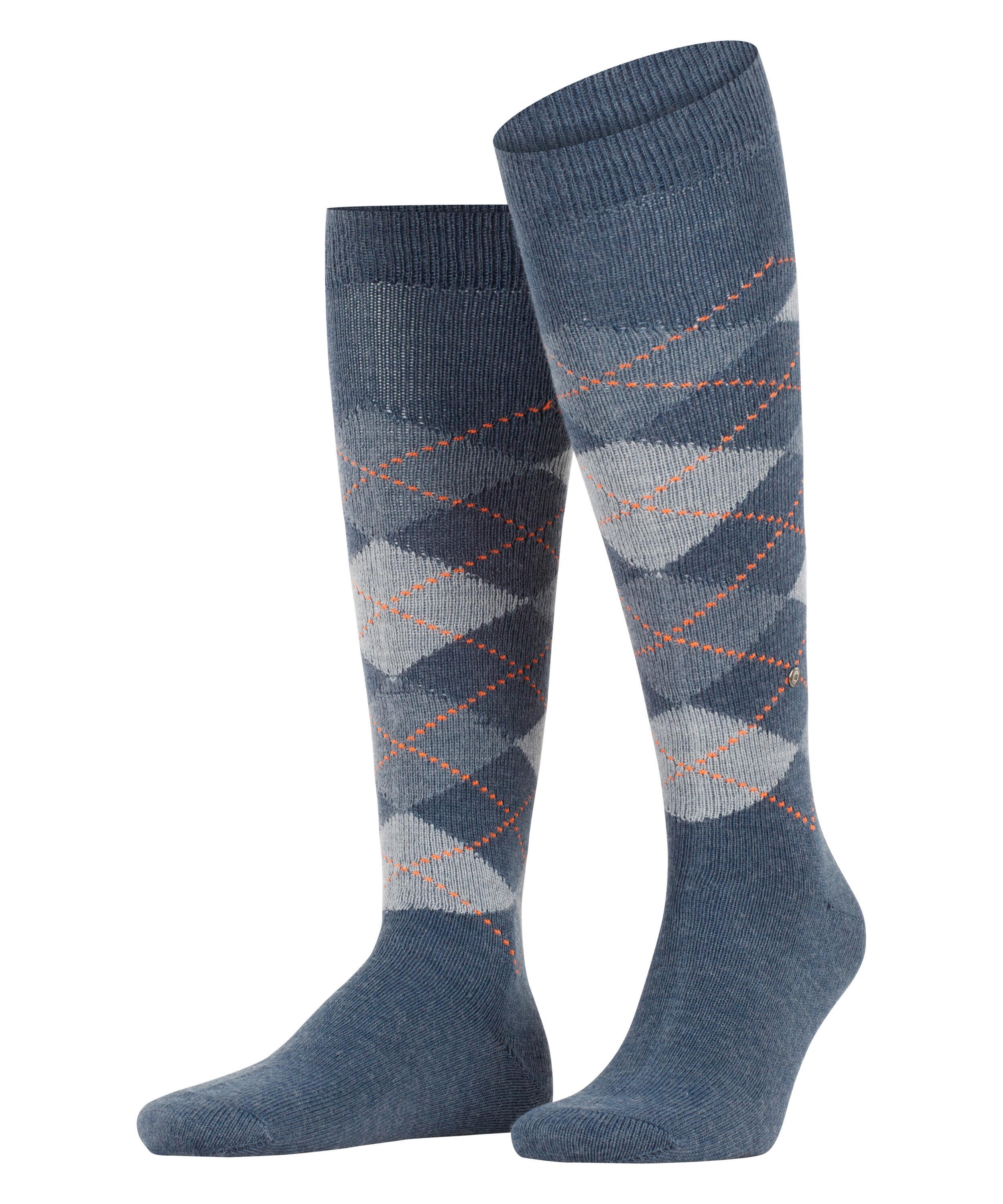 Burlington Kniestr&uuml;mpfe Socken Herren - orion blue (6221)