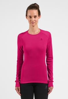 Rückansicht von Odlo ACTIVE WARM ECO Funktionsshirt Damen beetroot purple(31600)