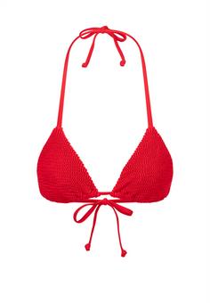 Moda Minx Scrunch Triangle Bikini Oberteil Damen Red