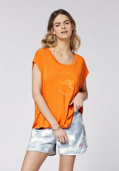 Rückansicht von Chiemsee T-Shirt T-Shirt Damen 16-1356 Persimmon Orange