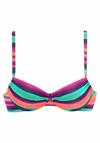 Lascana B&uuml;gel-Bikini-Top Bikini Oberteil Damen - bunt-gestreift