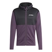 adidas TERREX XPERIOR LIGHT HOODED FLEECEJACKE Fleecejacke Herren - Aurora Black / Black