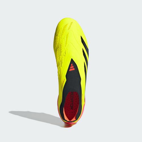 Rückansicht von adidas Predator Elite Laceless FG Fußballschuh Fußballschuhe Team Solar Yellow 2 / Core Black / Solar Red