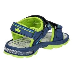 Rückansicht von LICO Sandale Sandalen Kinder marine/lemon/blau
