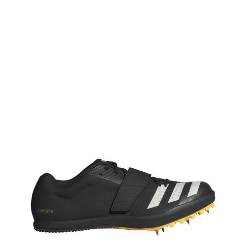 Rückansicht von adidas Jumpstar Spike-Schuh Laufschuhe Core Black / Zero Metalic / Spark