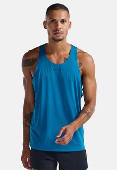 Rückansicht von 2XU Light Speed Tech Singlet Funktionsshirt Herren seaport-black reflective