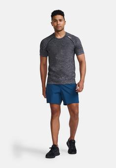 Rückansicht von 2XU Motion Tech Tee Funktionsshirt Herren grey marle/grey marle