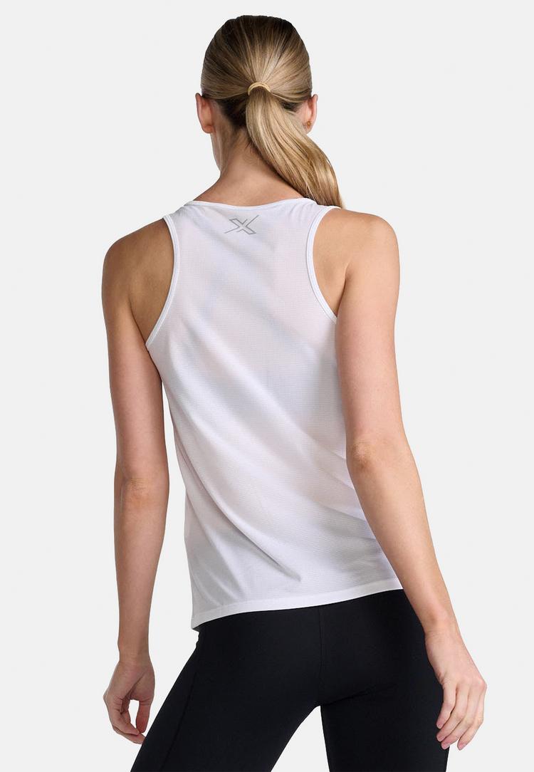 2XU 2XU Aero Singlet Funktionsshirt Damen - white-silver reflective - 2 | SportScheck