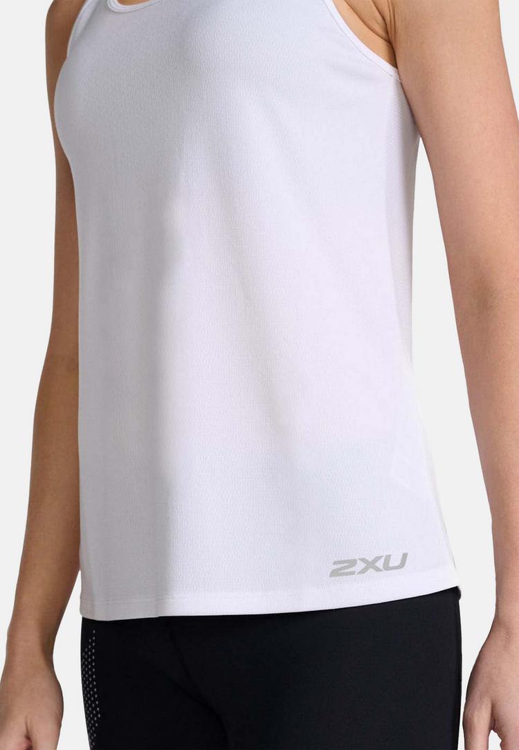 2XU 2XU Aero Singlet Funktionsshirt Damen - white-silver reflective - 3 | SportScheck