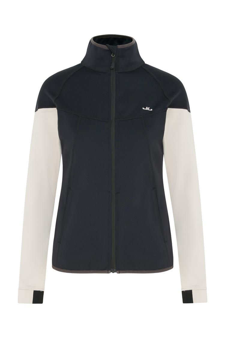 Jeff Green Jeff Green Abby Fleecejacke Damen - Black / Grey Beige - 0 | SportScheck