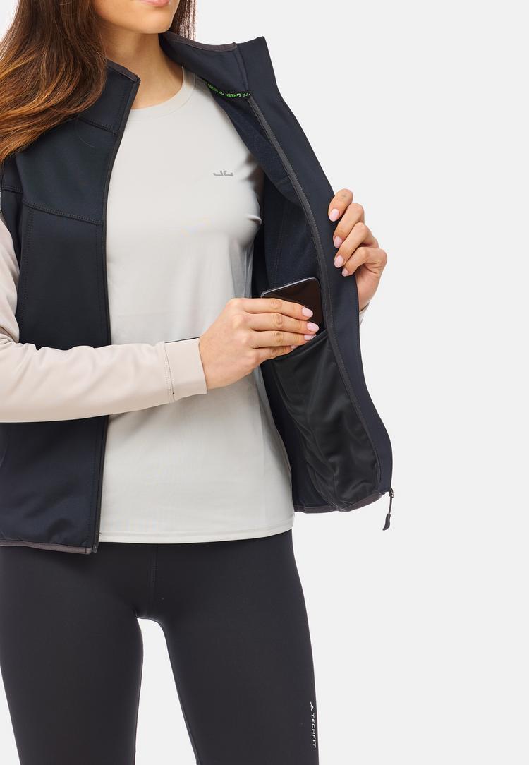 Jeff Green Jeff Green Abby Fleecejacke Damen - Black / Grey Beige - 4 | SportScheck