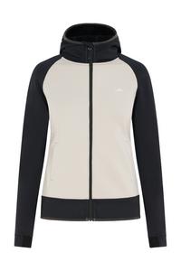 Jeff Green Kaja Fleecejacke Damen - Black / Grey Beige