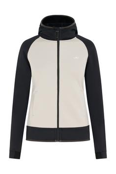 Jeff Green Kaja Fleecejacke Damen Black / Grey Beige