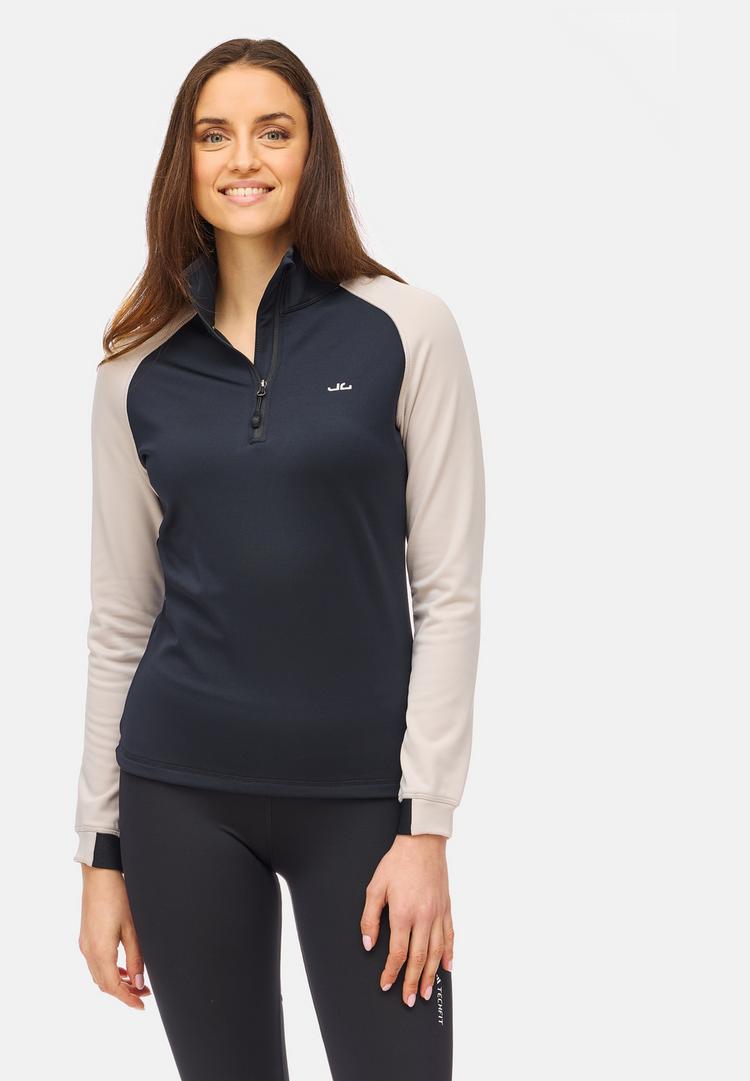 Jeff Green Jeff Green Selma Fleecejacke Damen - Black / Grey Beige - 0 | SportScheck