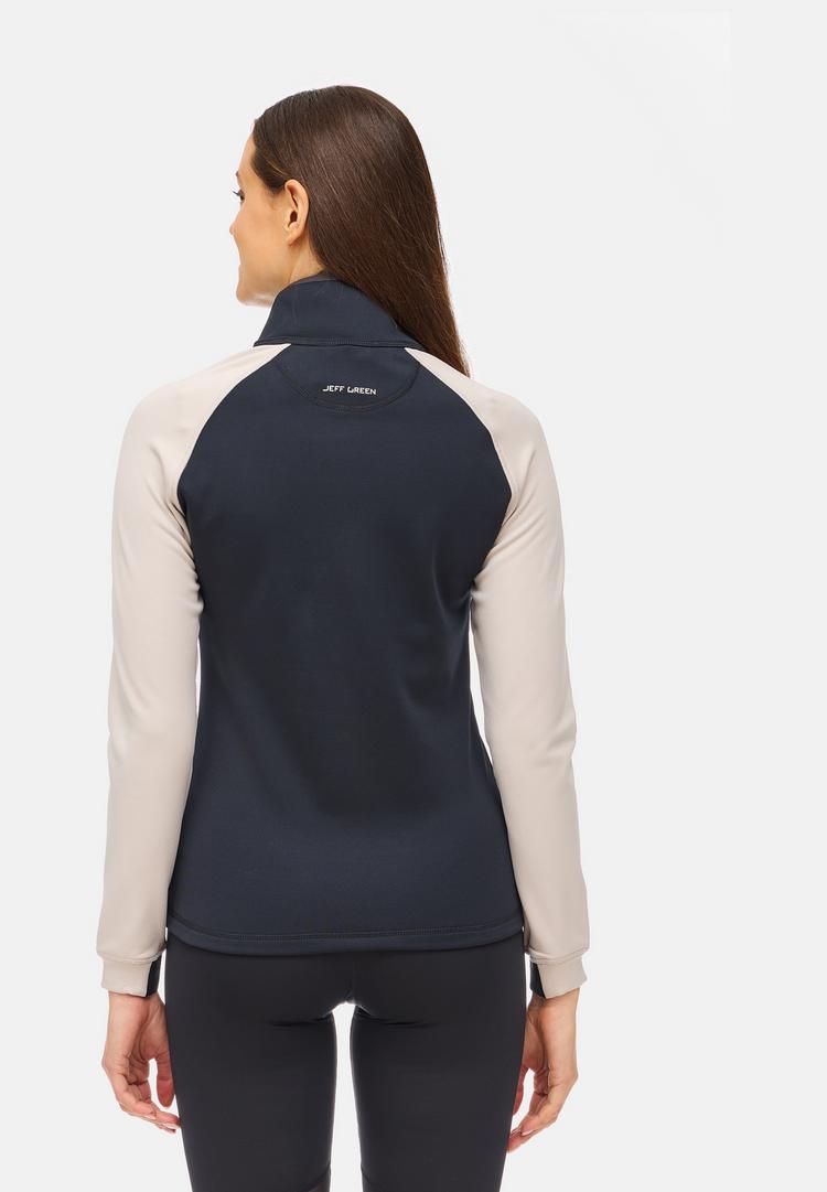 Jeff Green Jeff Green Selma Fleecejacke Damen - Black / Grey Beige - 1 | SportScheck