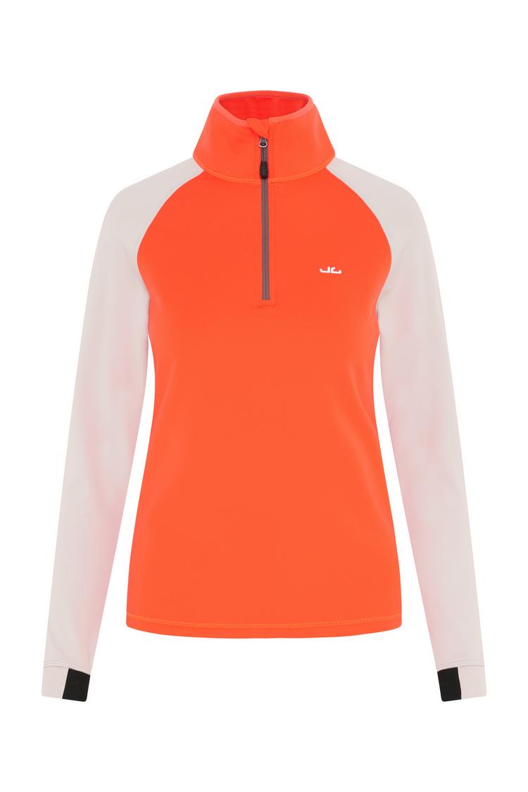 Jeff Green Jeff Green Selma Fleecejacke Damen - Firecracker / Grey Beige - 0 | SportScheck