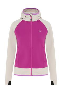Jeff Green Kaja Fleecejacke Damen Grey Beige / Hollyhock