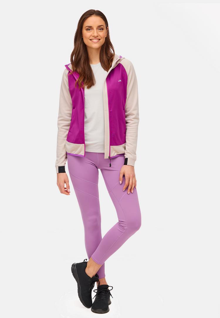 Jeff Green Jeff Green Kaja Fleecejacke Damen - Grey Beige / Hollyhock - 3 | SportScheck