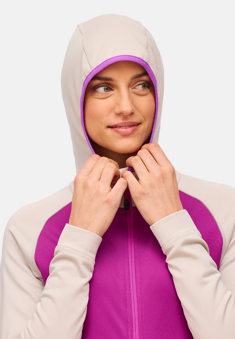 Jeff Green Jeff Green Kaja Fleecejacke Damen - Grey Beige / Hollyhock - 4 | SportScheck