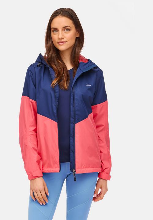 Rückansicht von Jeff Green Christina Funktionsjacke Damen Midnight Blue / Coral