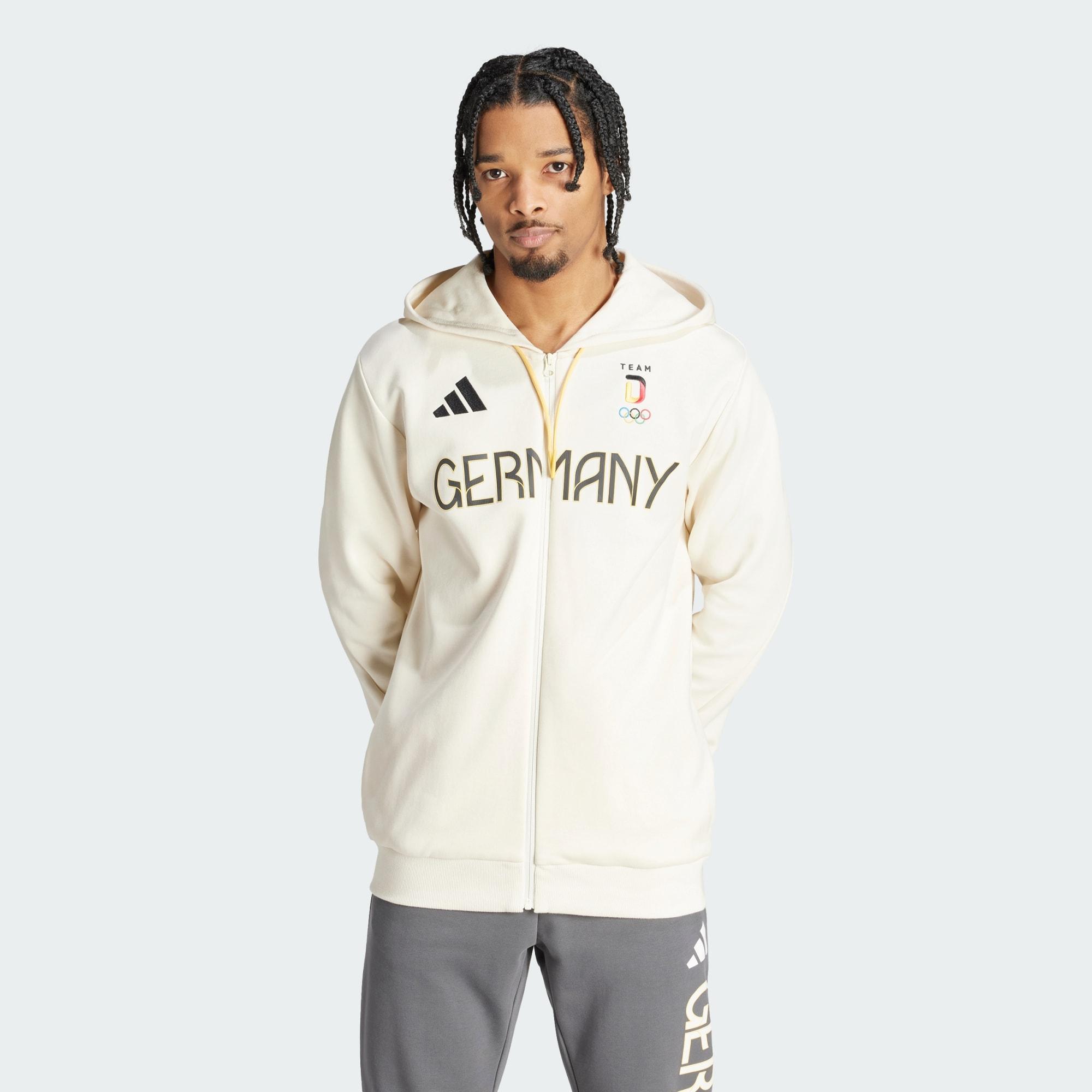 Adidas Team Deutschland Zip Hoodie Sweatshirt Herren Non Dyed im Online Shop von SportScheck kaufen