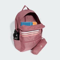 Rückansicht von adidas Rucksack Classic Horizontal 3-Streifen Rucksack Daypack Preloved Crimson / Sandy Pink