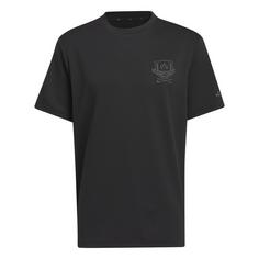 adidas Go-To Mock T-Shirt Poloshirt Herren Black