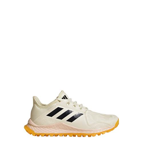 Rückansicht von adidas Hockey Youngstar Schuh Sneaker Kinder Ivory / Core Black / Spark