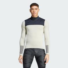 Rückansicht von adidas The Gravel Long Sleeve Radtrikot Funktionstop Herren Putty Grey