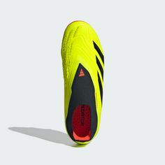 Rückansicht von adidas Predator Elite Laceless FG Fußballschuh Fußballschuhe Kinder Team Solar Yellow 2 / Core Black / Solar Red