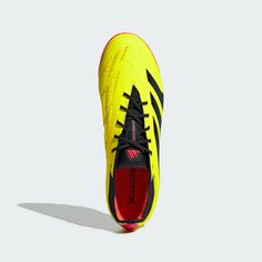 Rückansicht von adidas Predator Elite 2G/3G AG Fußballschuh Fußballschuhe Team Solar Yellow 2 / Core Black / Solar Red