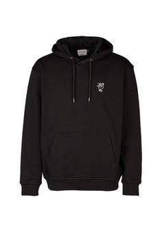 Cleptomanicx Sketch Gull Hoodie Herren Black