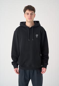 Rückansicht von Cleptomanicx Sketch Gull Hoodie Herren Black