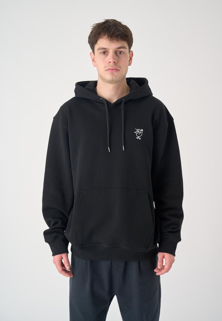 Cleptomanicx Cleptomanicx Sketch Gull Hoodie Herren - Black - 0 | SportScheck