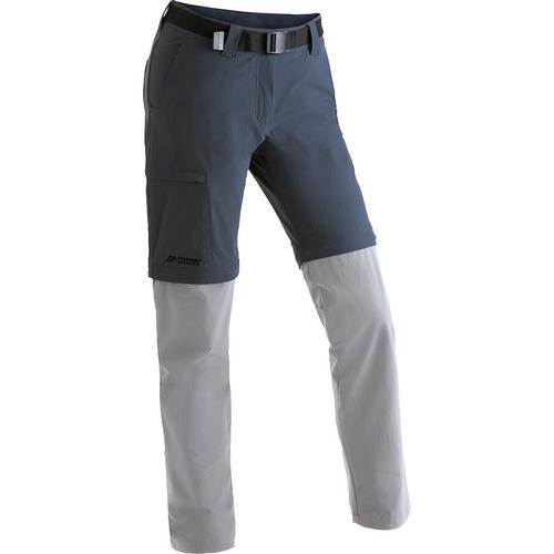 Rückansicht von Maier Sports Inara slim zip Trekkinghose Damen Dunkelgrau0317